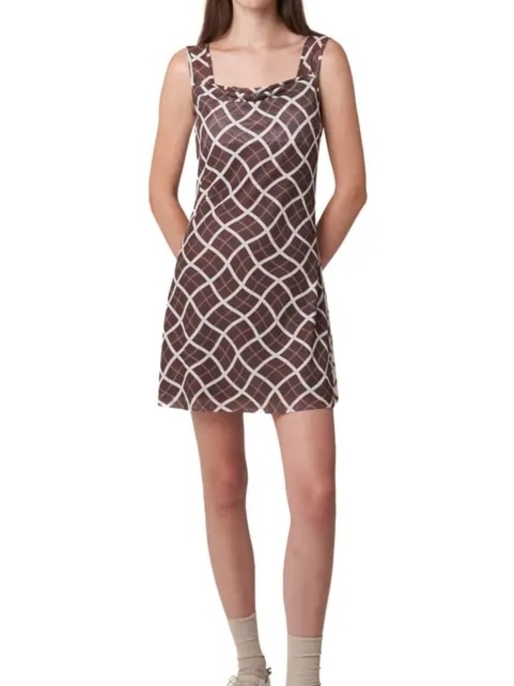 Find Me Now geometric mini dress